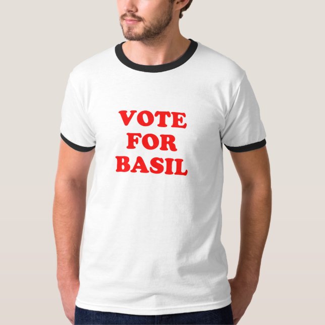 Rösta för basilika tee shirt (Framsida)