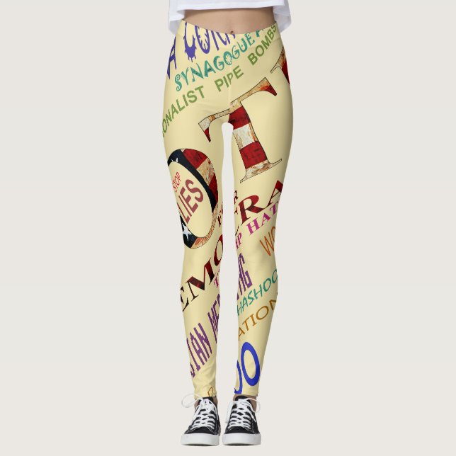 Rösta för demokrati Leggings (Framsida)
