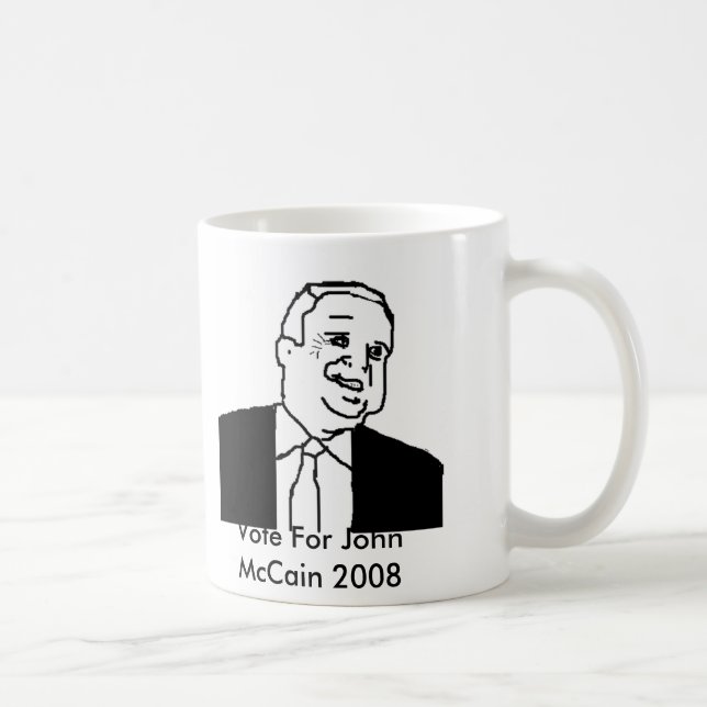 Rösta för den John McCain muggen Kaffemugg (Höger)