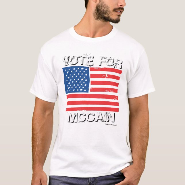 Rösta för den McCain T-tröja T-shirt (Framsida)