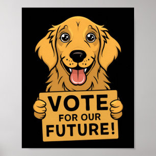 Rösta för framtiden! Fäst Poster