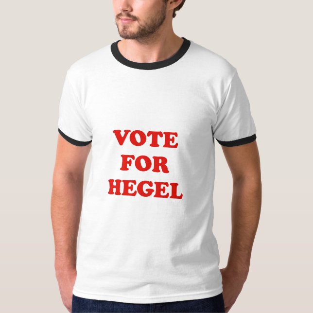Rösta för Hegel T-shirt (Framsida)