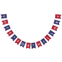 Rösta för Hillary Clinton den demokratiska Vimplar