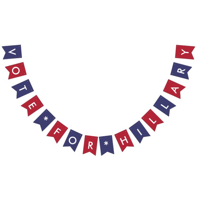 Rösta för Hillary Clinton den demokratiska Vimplar (Alla)