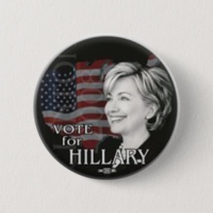 rösta för hillary knapp