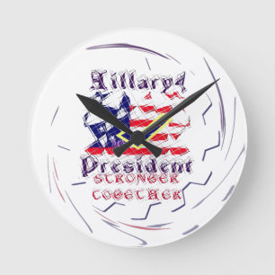Rösta för Hillary USA som starkare min varar Rund Klocka