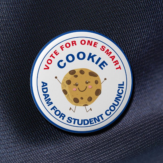 Rösta för klassordförande Smart Cookie-knapp | Knapp (Skapare uppladdad)