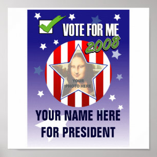 Rösta för mig! Poster i presidentvalet 2008