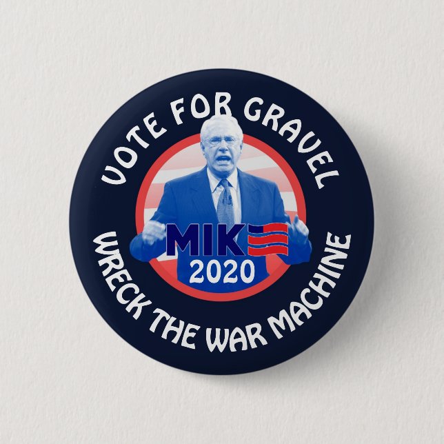 Rösta för Mike Gravel 2020 Knapp (Framsida)