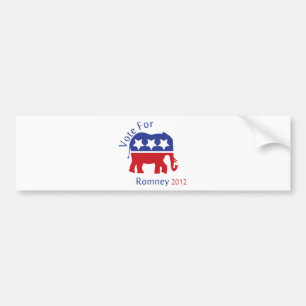 Rösta för Mitt Romney 2012 Bildekal