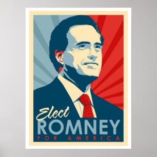 Rösta för Mitt Romney - han är inte en Obama Poster