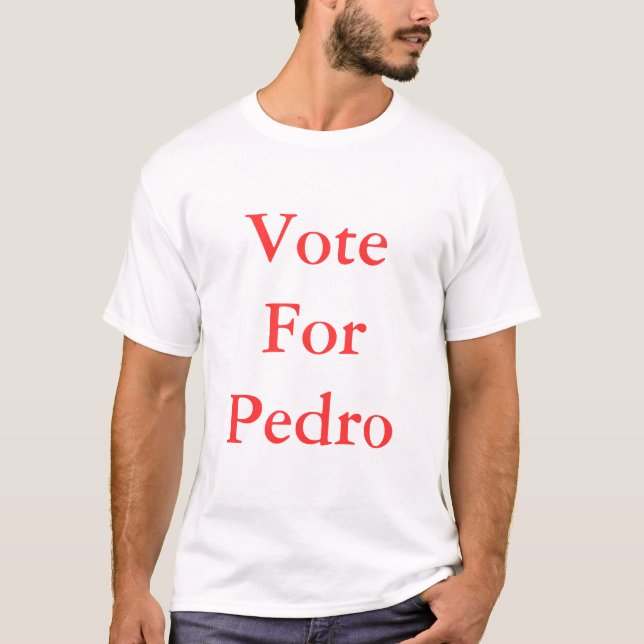 Rösta för Pedro Tee (Framsida)