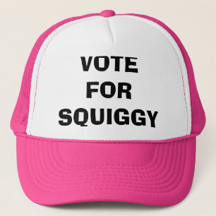 RÖSTA FÖR SQUIGGY-hatt Truckerkeps