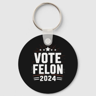 Rösta Förbrytare Trump 2024 Rolig Val Rösta Nyckelring