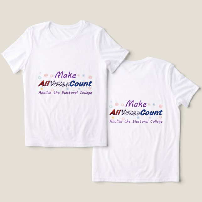 Rösta Gör Skillnad t-shirts (Design fram och bak)