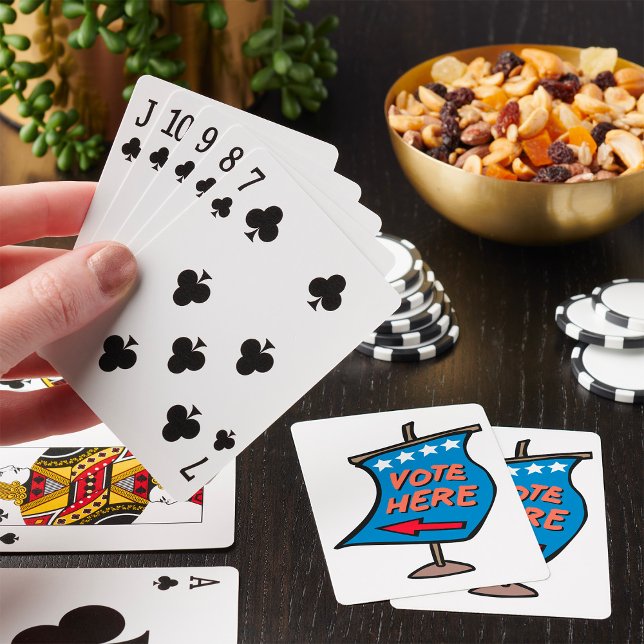 Rösta här-tecken casinokort (Skapare uppladdad)