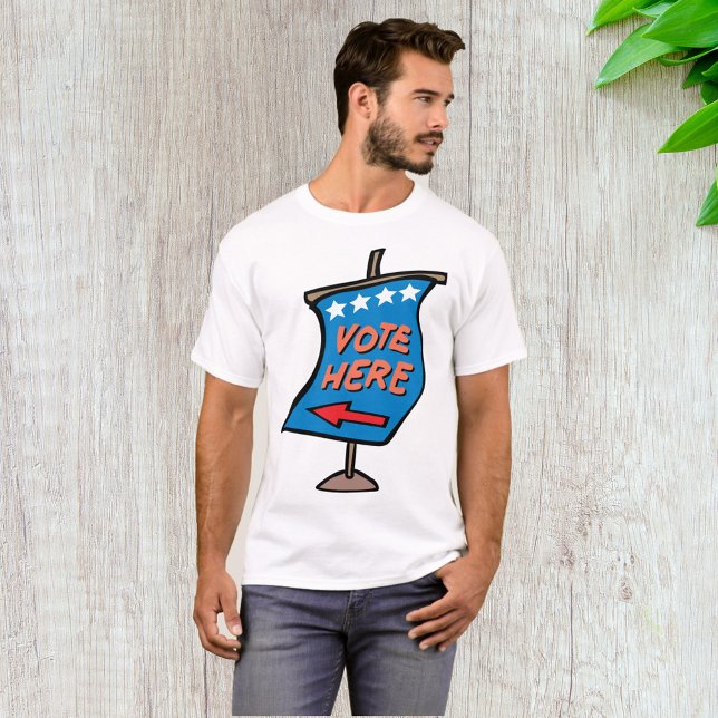 Rösta här-tecken t shirt (Skapare uppladdad)
