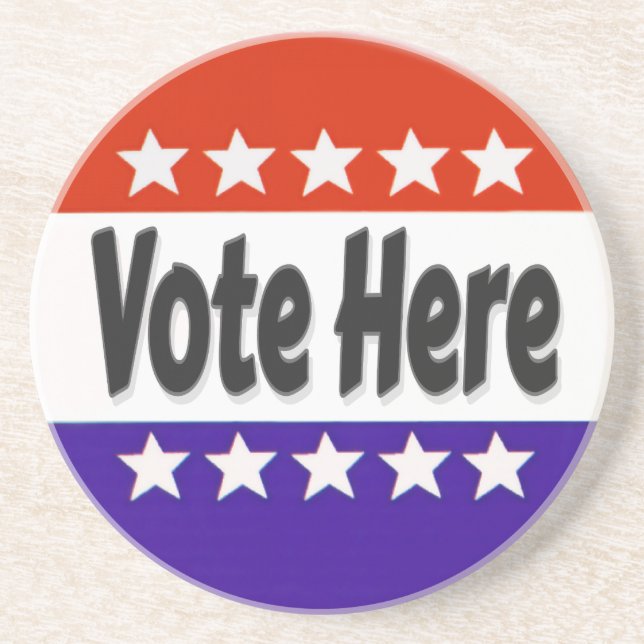 Rösta här underlägg (Framsidan)