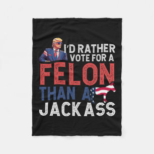 Rösta hellre för en filon än en Jack Trump America Fleecefilt