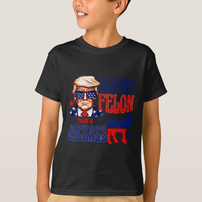 Rösta hellre för en filon än en Jack-trumpfälla T Shirt (Framsida)
