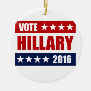 RÖSTA HILLARY 2016.png Julgransprydnad Keramik