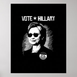 Rösta Hillary - räkningen för den första laddien Poster