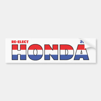 Rösta Honda 2010 Val Röda Vita och Blå Bildekal