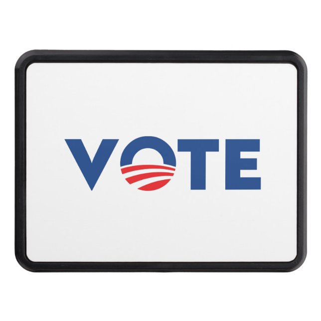 Rösta hopp: röd vit och blå typografi demokrat dragkroksskydd (Framsidan)