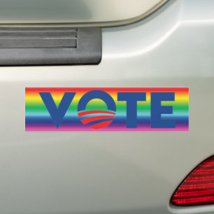 Rösta hoppets regnbågsgradient färg lgbtq gay prid bildekal