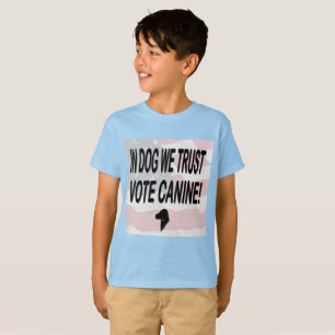 Rösta Hund American Flagga Kids Tee