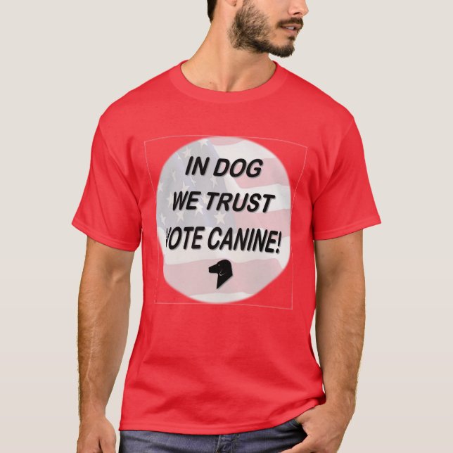 Rösta Hund med amerikansk Flagga Tröja (Framsida)