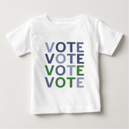 RÖSTA i nyanser av Blått och Grönt Tee Shirt