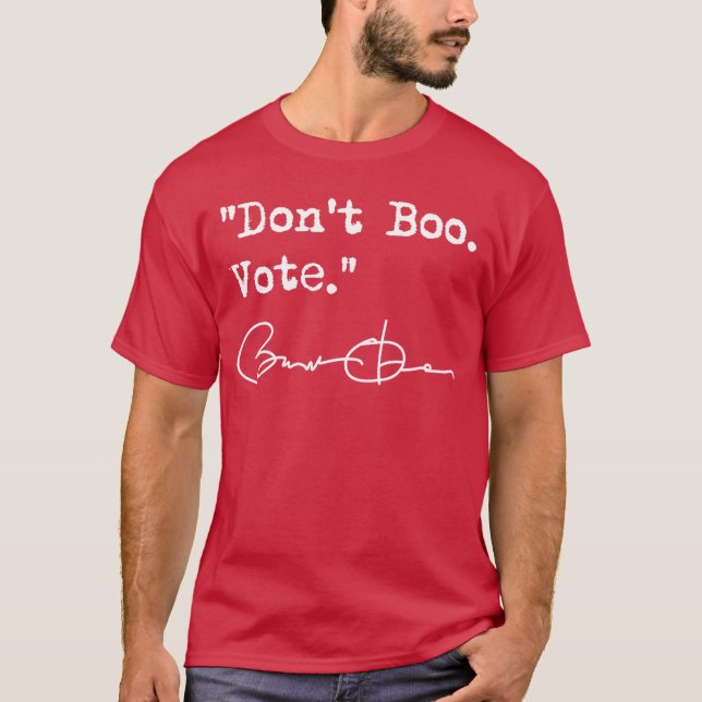 Rösta inte bort Barack Obama T Shirt (Framsida)