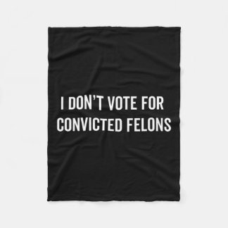 Rösta inte för dömda felons antitrump 5 fleecefilt
