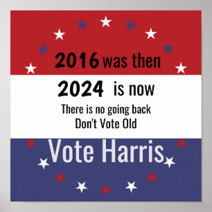 Rösta inte gammal Vote Harris Poster