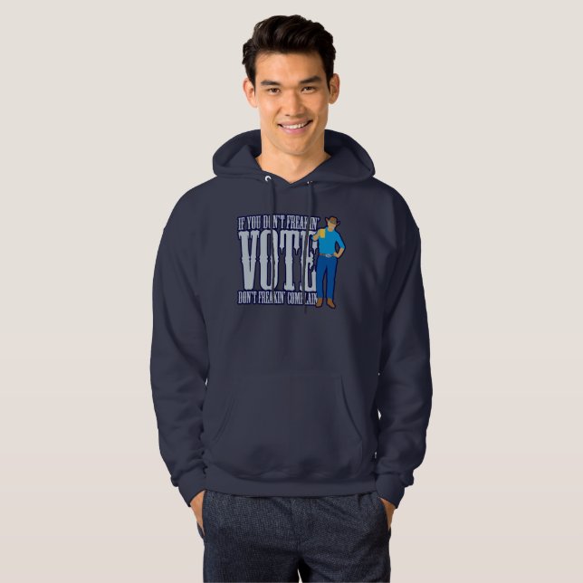 Rösta inte klaga hoodie (Hel framsida)