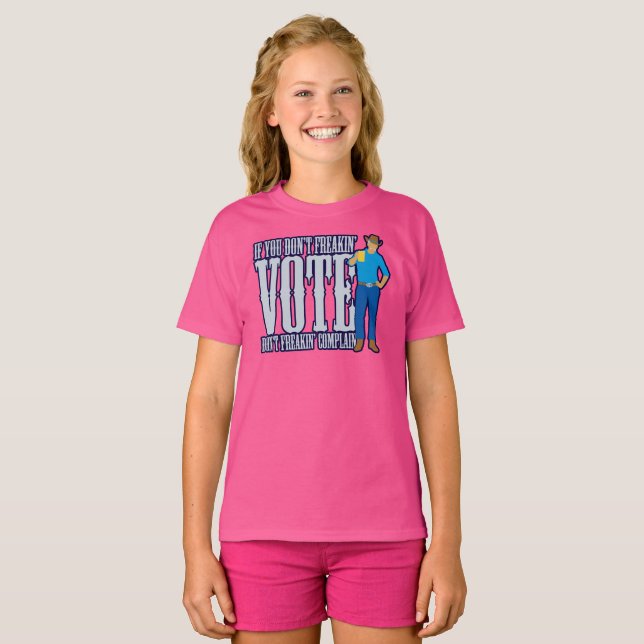 Rösta inte klaga t shirt (Hel framsida)