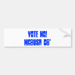 Rösta inte! McBush 08', Bildekal
