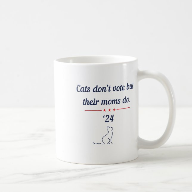 Rösta Inte Men Deras Mammar Gör President 2024 Val Kaffemugg (Höger)