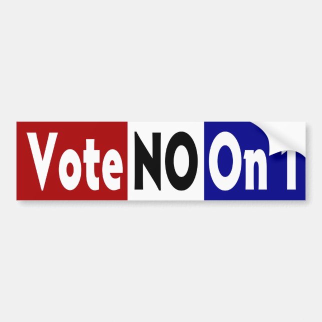 Rösta inte på 1 bildekal (Framsidan)