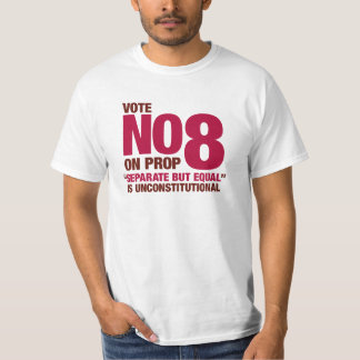 Rösta inte på Kalifornien proposition 8 T-shirt