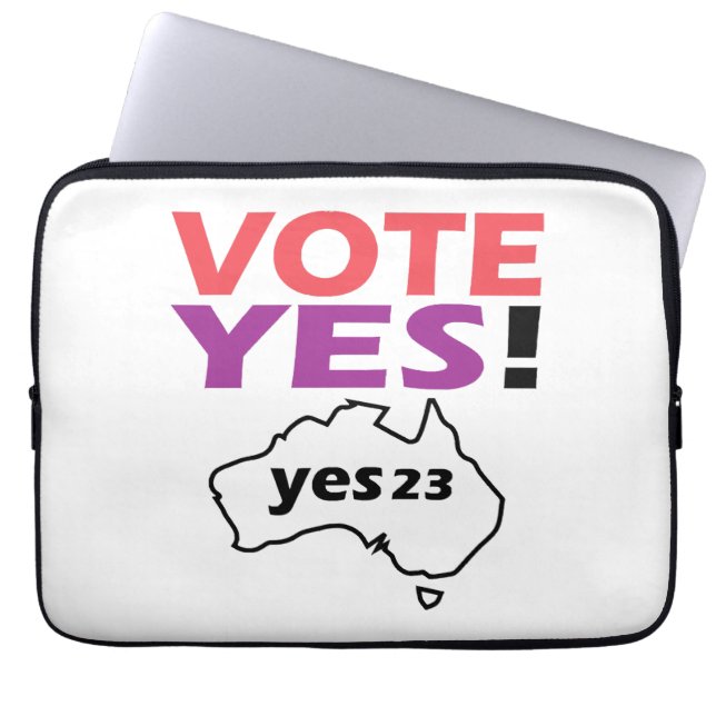 Rösta Ja På De Infödda Australiens Röst Laptop Fodral (Framsidan)