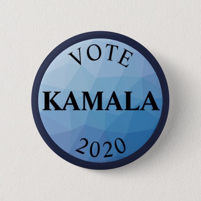 Rösta Kamala Harris 2020 blått Knapp (Framsida)