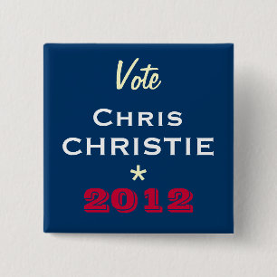 Rösta kampanjen för Chris CHRISTIE 2012 knäppas Knapp