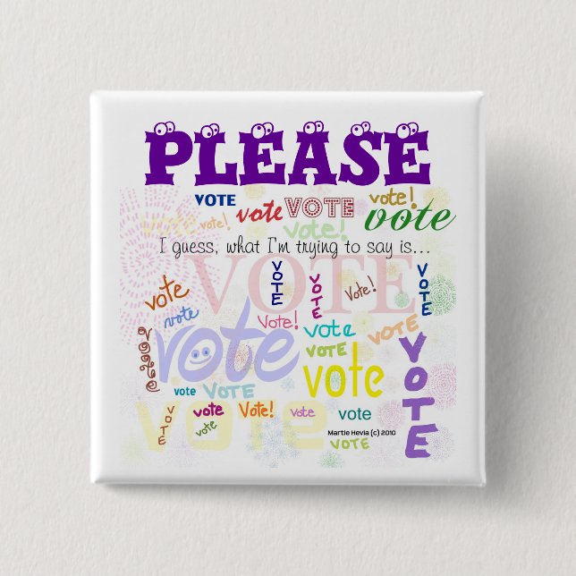 Rösta! Knapp (Anpassa) (Framsida)