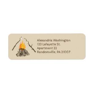 Rosta MarshmallowsCampfirereturadressen Returadress Etikett