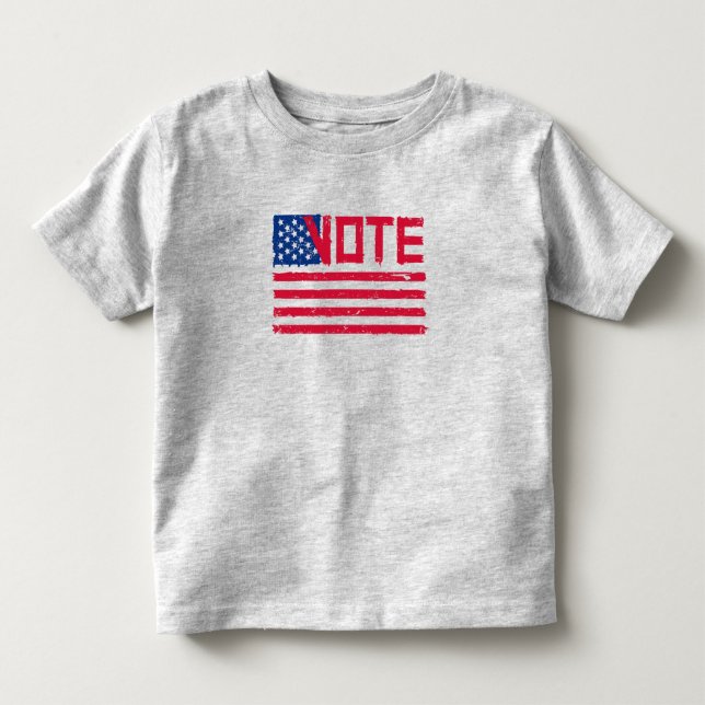 Rösta med röstning med USA:s Flagga T Shirt (Framsida)