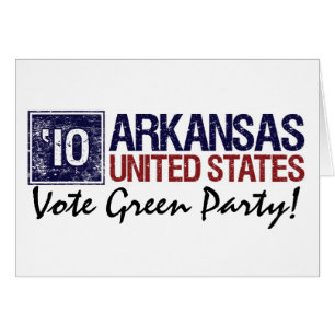 Rösta Miljöpartiet i 2010 - vintage Arkansas Hälsningskort