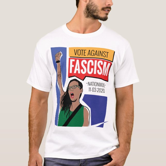 Rösta mot fascismens T-Shirt (Framsida)