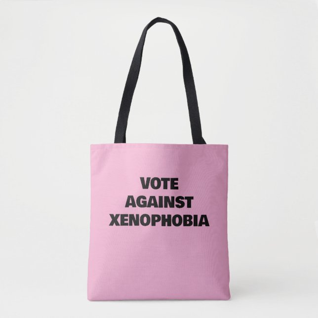 Rösta mot främlingsfientlighet Totebag Tygkasse (Framsida)